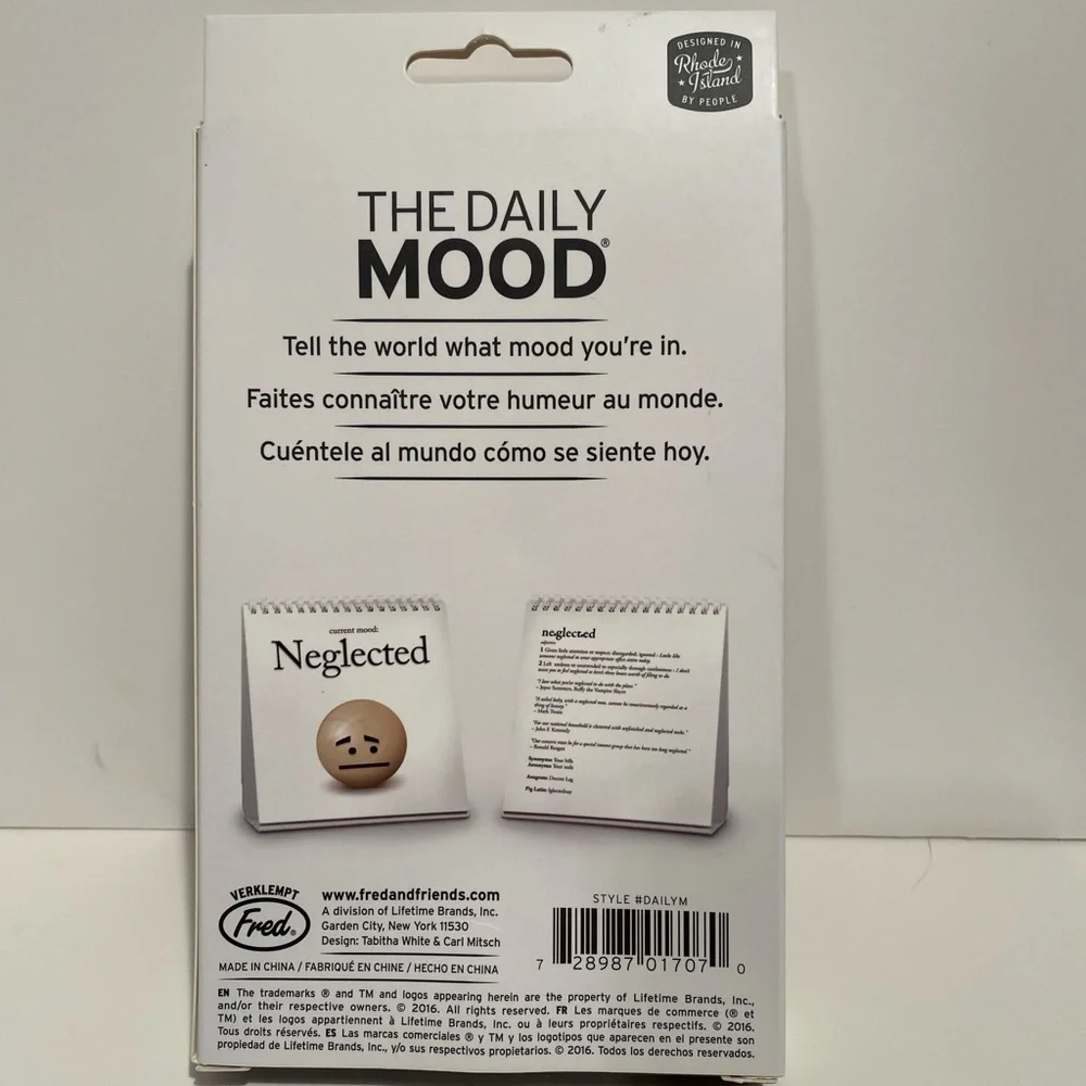 The Daily Mood desktop flip book.  47 moods